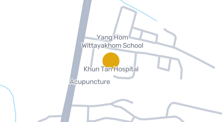 Map showing Khun Tan Hospital