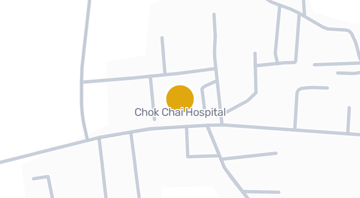 Map showing Chok Chai Hospital