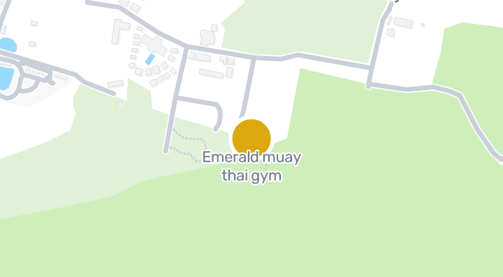 Map showing Emerald muay thai gym