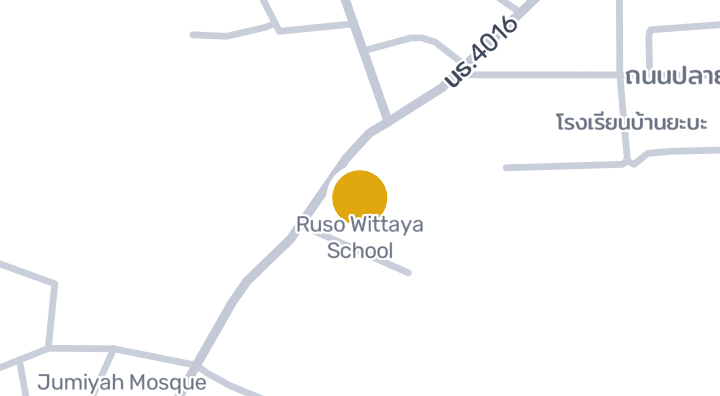 แผนที่แสดงโรงเรียนรือเสาะวิทยา