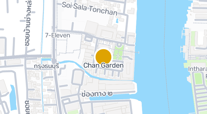 แผนที่แสดงสวนจันทน์