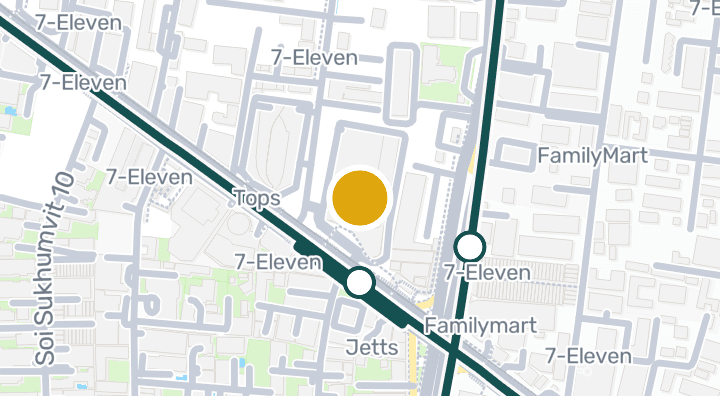 Map showing Terminal 21