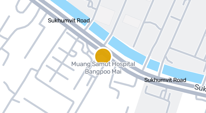 Carte montrant Muang Samut Hospital Bangpoo Mai