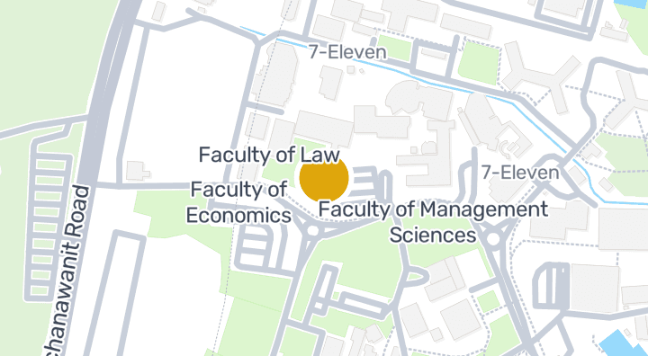 Map showing Faculty of Liberal Arts