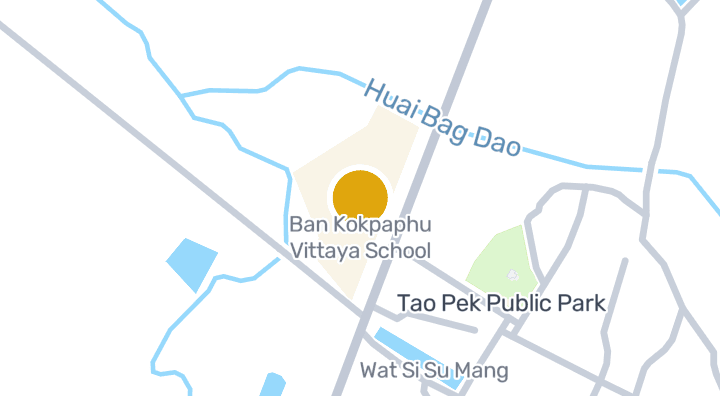 แผนที่แสดงโรงเรียนบ้านกอกป่าผุวิทยา