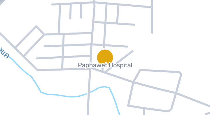 Map showing Paphawet Hospital