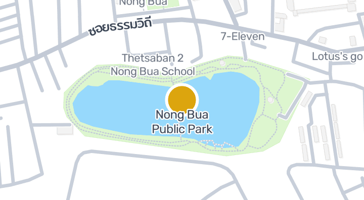 แผนที่แสดงสวนสาธารณะ หนองบัว