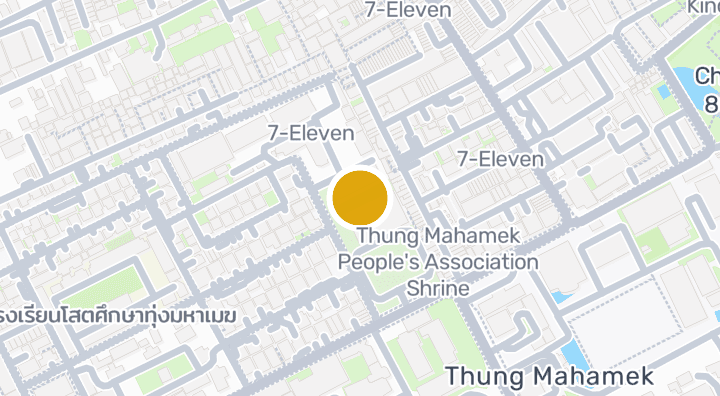 Map showing Rajamangala University of Technology Krungthep Borpitpimuk Mayamek Campus