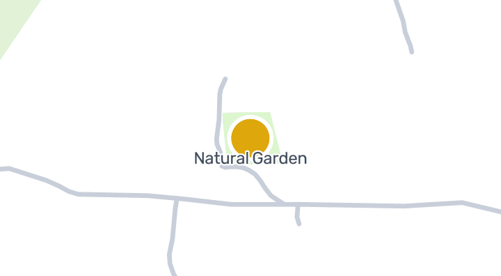 显示Natural Garden的地图