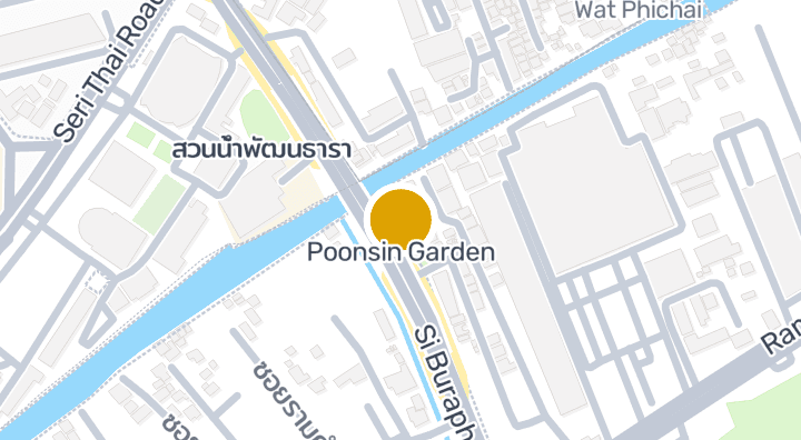 Map showing Poonsin Garden