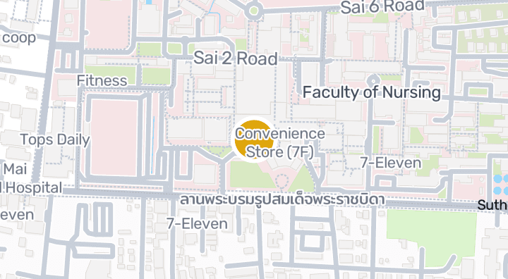 Map showing Faculty of Medicine