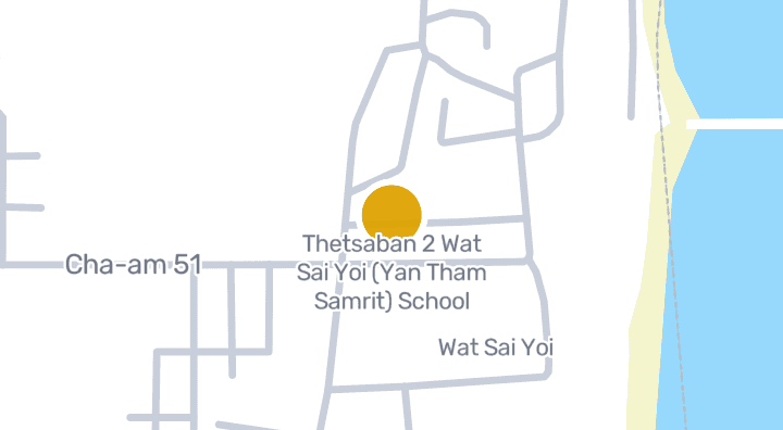 显示Thetsaban 2 Wat Sai Yoi (Yan Tham Samrit) School的地图