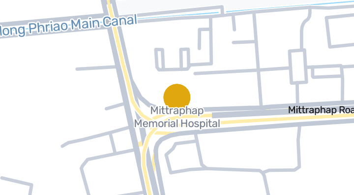 Map showing Mittraphap Memorial Hospital