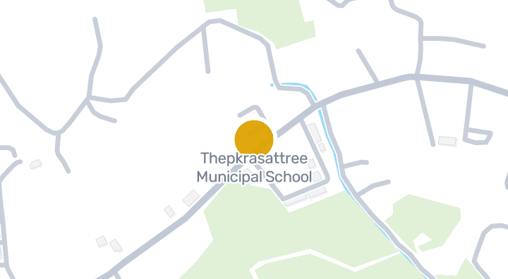 แผนที่แสดงThepkrasattree Municipal School