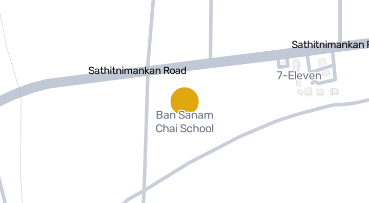แผนที่แสดงโรงเรียน บ้านสนามชัย