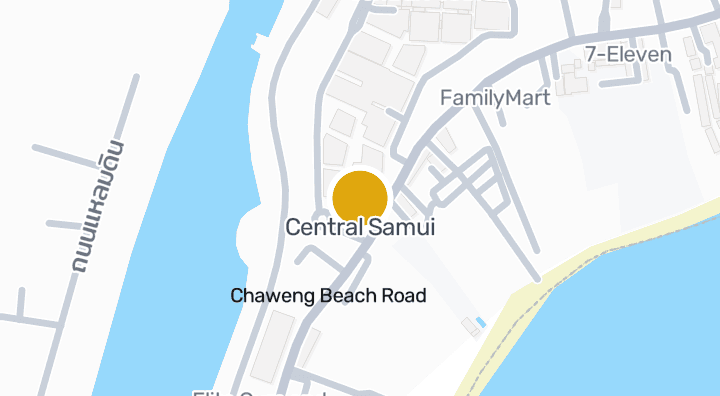 Central Samuiを示す地図