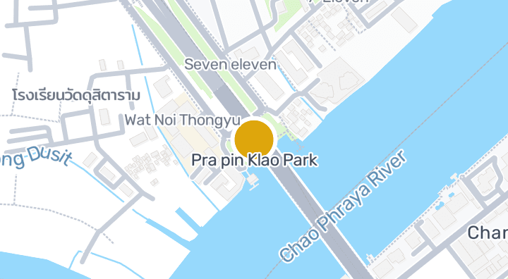 แผนที่แสดงสวนพระปิ่นเกล้า