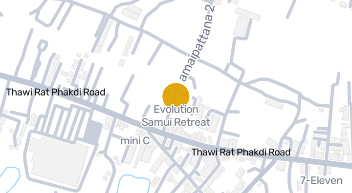 Evolution Samui Retreatを示す地図
