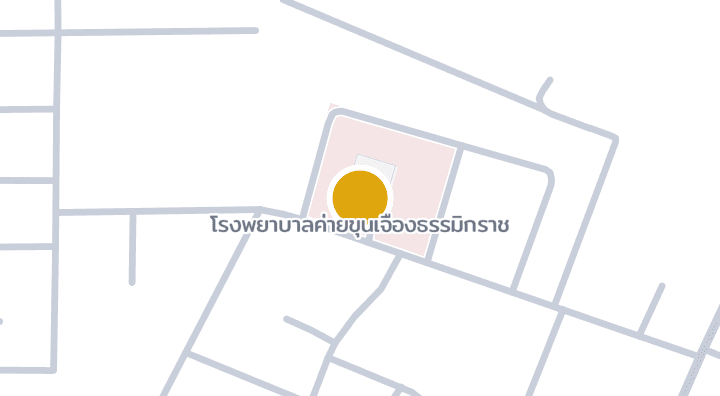 Map showing โรงพยาบาลค่ายขุนเจืองธรรมิกราช