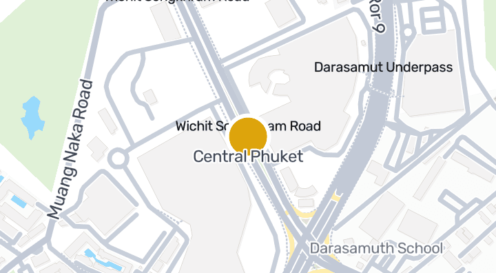 แผนที่แสดงCentral Phuket