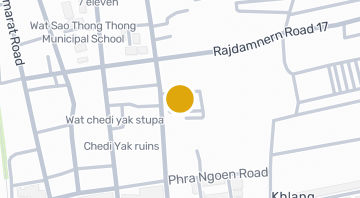 แผนที่แสดงNakhon Christian Hospital
