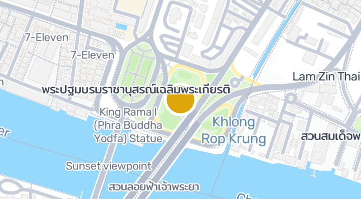 แผนที่แสดงสวนสมเด็จพระปกเกล้าฯ