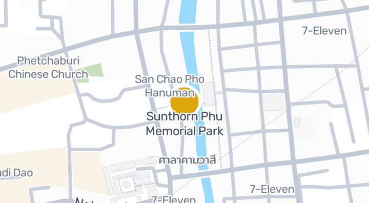 显示Sunthorn Phu Memorial Park的地图
