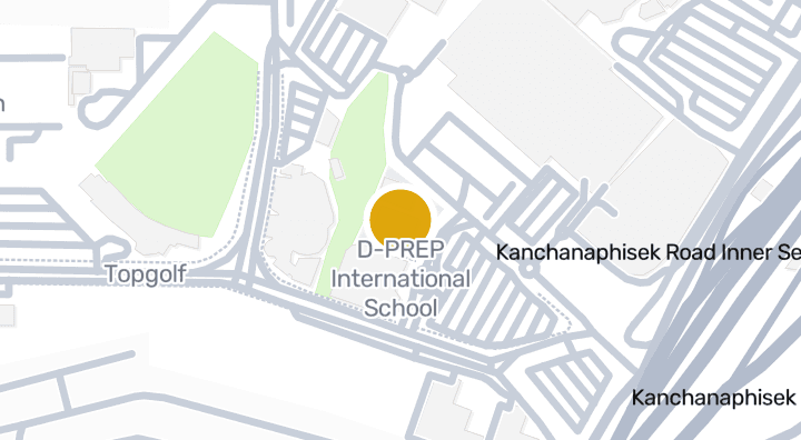 Map showing D-PREP International School
