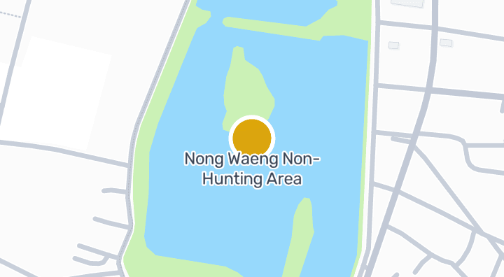 Map showing Nong Waeng Non-Hunting Area