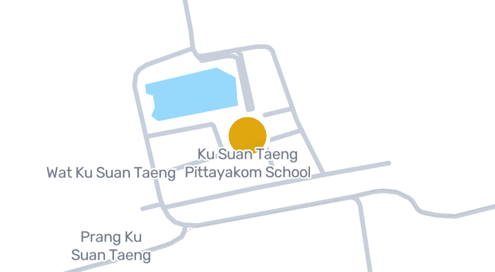 แผนที่แสดงโรงเรียนกู่สวนแตงพิทยาคม