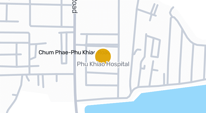 Map showing Phu Khiao Hospital