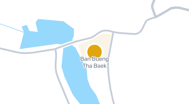 Map showing Ban Bueng Tha Baek
