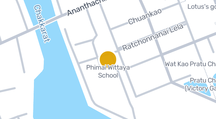 แผนที่แสดงโรงเรียนพิมายวิทยา