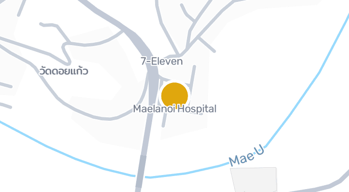 แผนที่แสดงโรงพยาบาลแม่ลาน้อย