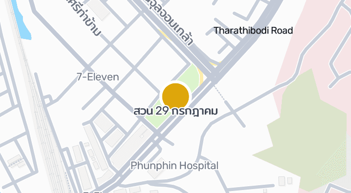 แผนที่แสดงสวน 29 กรกฎาคม
