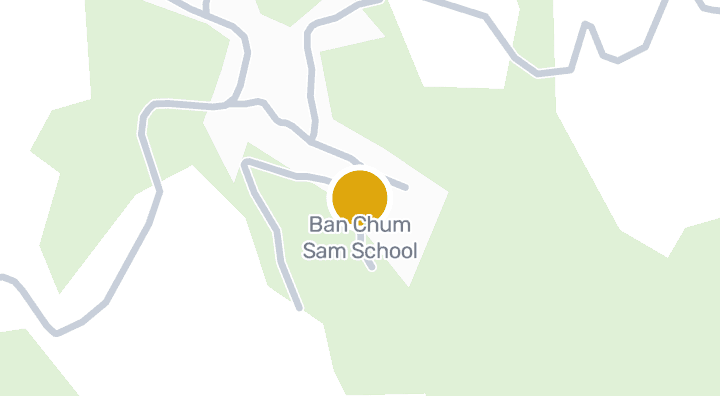 แผนที่แสดงBan Chum Sam School