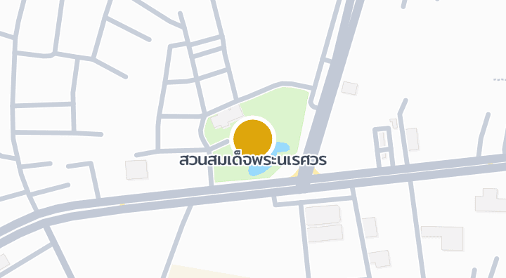 แผนที่แสดงสวนสมเด็จพระนเรศวร