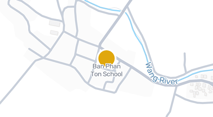 Map showing Ban Phan Ton School