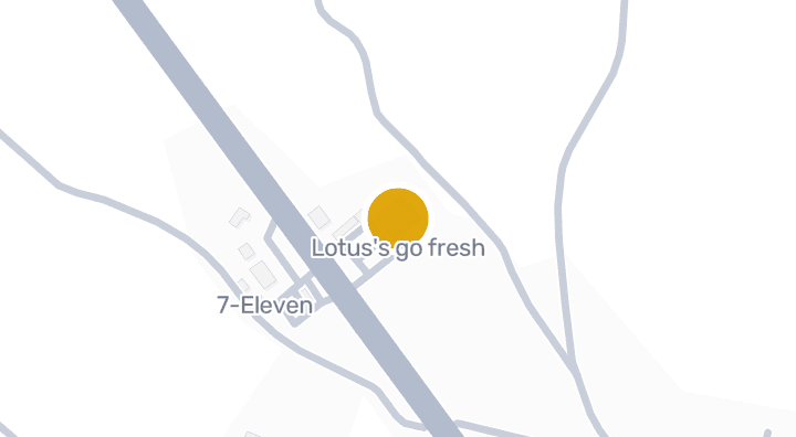 แผนที่แสดงLotus's go fresh