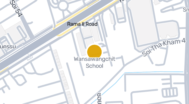 แผนที่แสดงโรงเรียนวรรณสว่างจิต