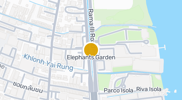 显示Elephants Garden的地图