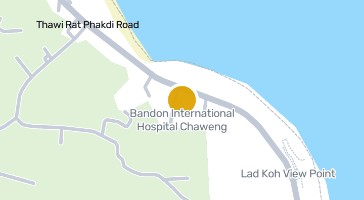 Karte von Bandon International Hospital Chaweng