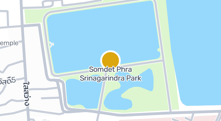 显示Somdet Phra Srinagarindra Park的地图