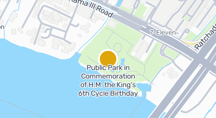 Map showing Public Park in Commemoration of H.M. the King's 6th Cycle Birthday