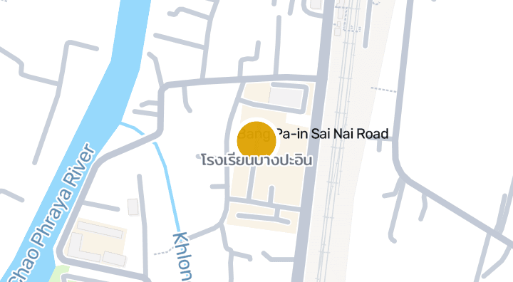 显示โรงเรียนบางปะอิน的地图