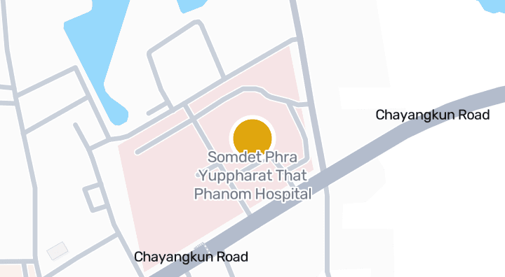 แผนที่แสดงโรงพยาบาลสมเด็จพระยุพราชธาตุพนม