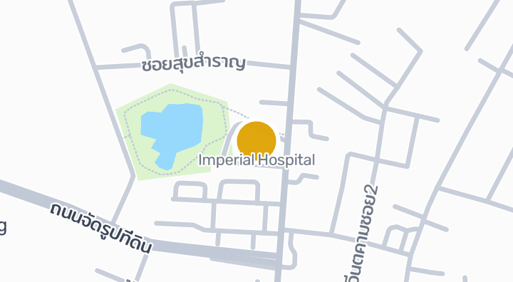 Map showing Imperial Hospital