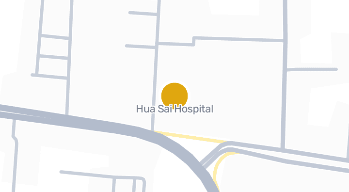 แผนที่แสดงโรงพยาบาลหัวไทร