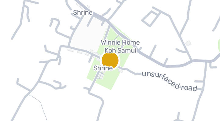 Winnie Gardenを示す地図