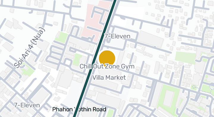 แผนที่แสดงChill Out Zone Gym